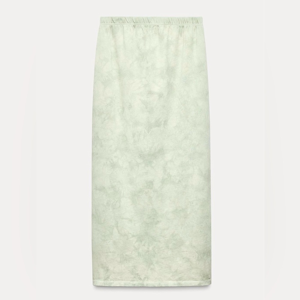 ZARA TIE-DYE HEAVY COTTON SKIRT SIZE L